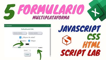 5.- Formulario Multiplataforma en Excel - Selectores de Color y Rango - Excel Online