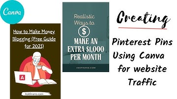 How to Create Pinterest Pins Using Canva | for website Traffic