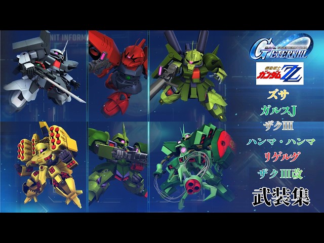 ガンダムZZ ズサ/ガルスJ/ザクⅢ/ハンマ・ハンマ/リゲルグ/ザクⅢ改