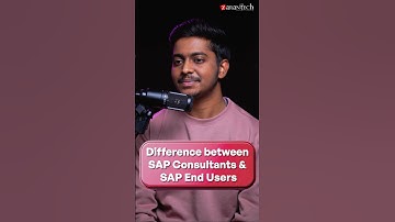 Difference between SAP Consultants & SAP End Users | ZaranTech #Shorts
