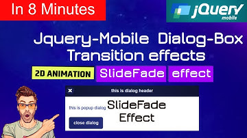 coding Jquery mobile animated slidefade transition dialog |slidefade transition dialog |Jquerymobile