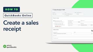How to create a sales receipt in QuickBooks Online