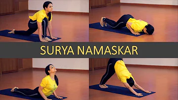 Surya Namaskar (Sun Salutation) - Step by Step, with Breathing