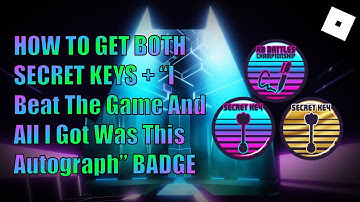 How to get Both Secret Keys + All 3 New Badges || ROBLOX RB BATTLES MINIGAMES
