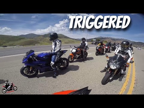 Wheelie Past TRIGGERED Truck Driver/ Group Ride With Good Friends bikes pelicula