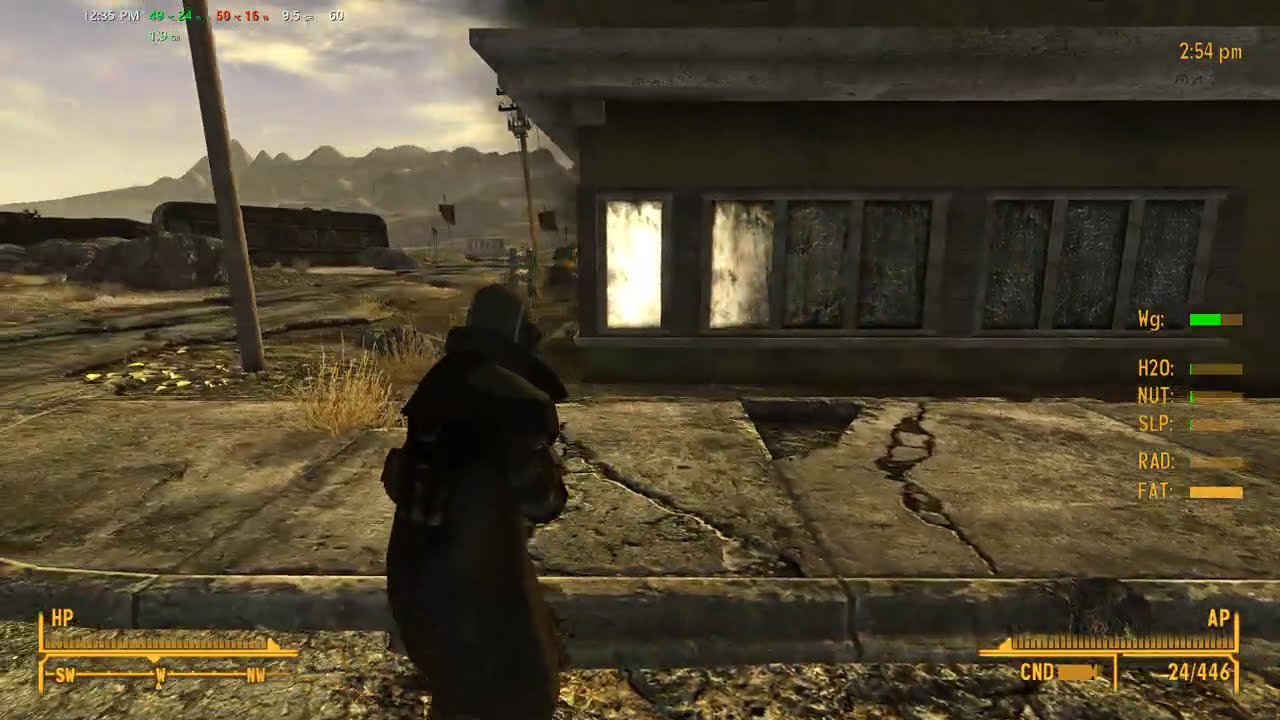 Fallout New Vegas Restoration Project (OFF) - reflection of the sun in the windows