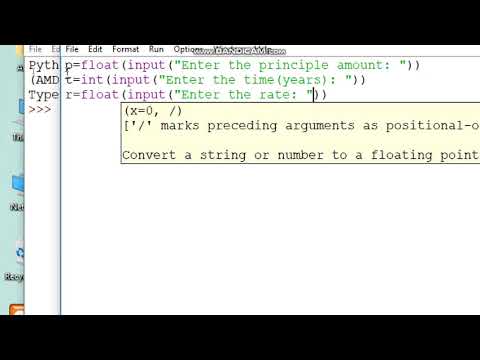 find the simple interest in python program(in-hindi)