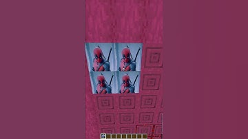 Deadpool bye bye bye👋 pixel art Minecraft😍  Wait For It... #shorts #minecraft