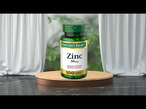 Nature’s Bounty Zinc (50 mg) Supports Immune System Function 100 Caplets