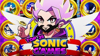 Top 25 SONIC Games OF ALL TIME | Sonic Community Voted