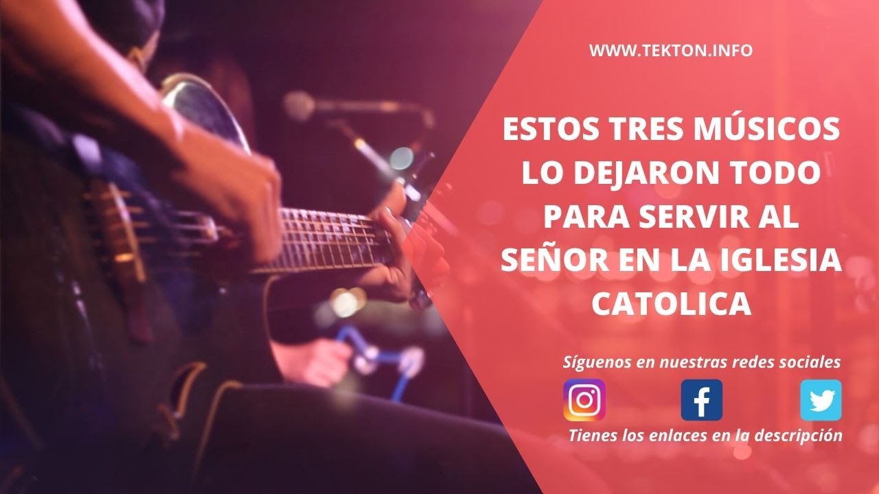 ⁣Estos tres músicos lo dejaron todo para servir al Señor en la Iglesia Católica