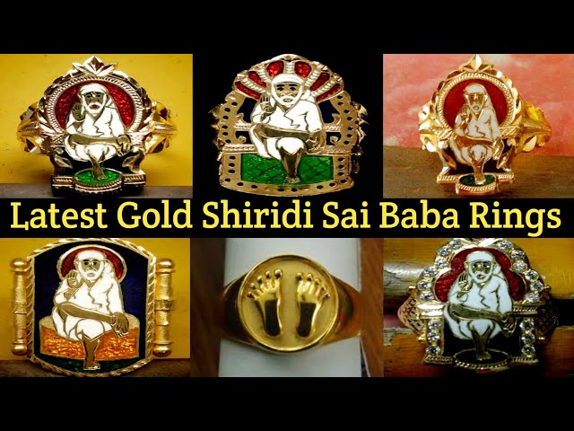 Buy Sai Baba Gold Ring Online | H.k.s Jewellers - JewelFlix