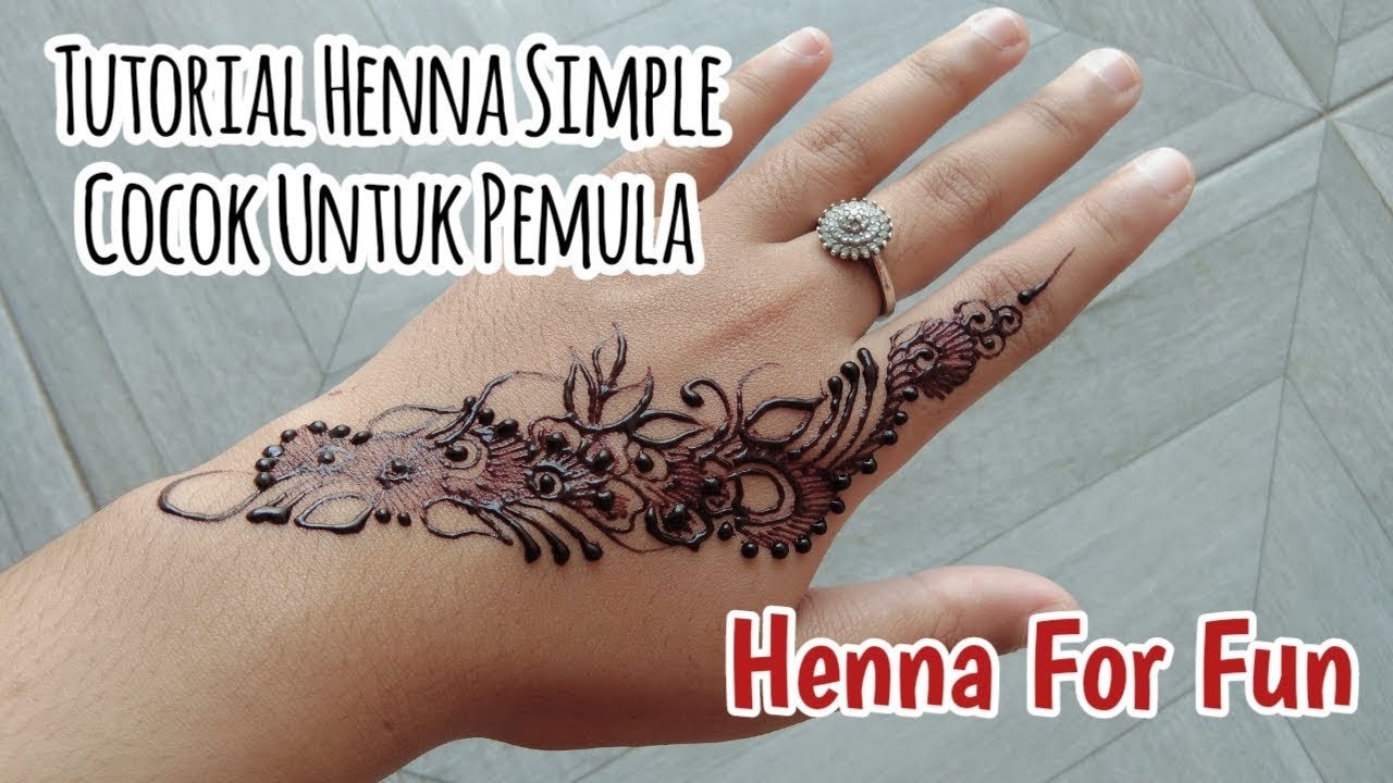 Henna Simple Untuk Pemula YouTube