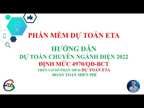 Video Lập dự toán Chuyên ngành ĐIỆN - Đường dây và trạm biến... - youtube