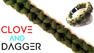 DIY Paracord Bracelet Clove and Dagger | How to make Paracord Bracelet