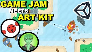 2 Indie Game Developers Jam Off the same Art Kit (feat. Prezto) | Unity Devlog