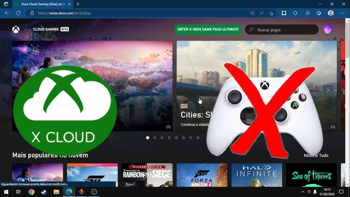 🔴XBOX CLOUD COMO JOGAR NO PC OS JOGOS DO XBOX PELO NAVEGADOR USANDO APENAS  A INTERNET 