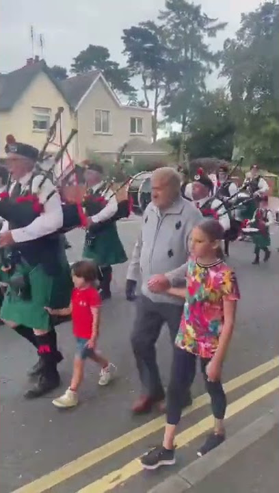 Ballygowan Pipe Band ( Brian Boru) playing in Bangor County Down 27/08/2022
