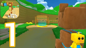 Super Bear Adventure - Gameplay walkthrough part 1 -Turtletown Treasure (iOS, Android)