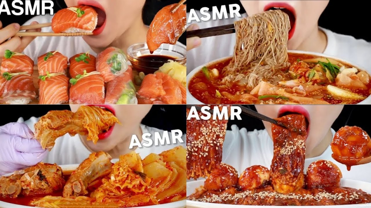 Compilation videos of MINEE eat #eatingshow #asmr #asmr #mukbang - YouTube