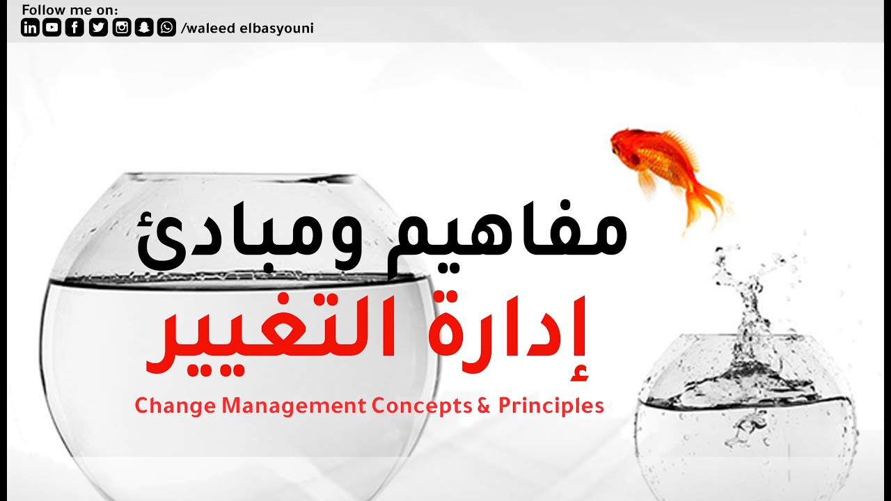 مفاهيم ومبادئ إدارة التغيير - Change Management Concepts & Principles