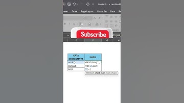 Cara Membalik Kata di Excel  #belajarexcel #exceldasar  #excelpemula #exceltutorial #rumusdasarexcel