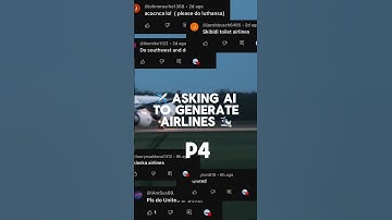 🤖 Asking AI to generate airlines ✈️ #p4 #avgeeks #aviation #airlines #plane #flight #pilot