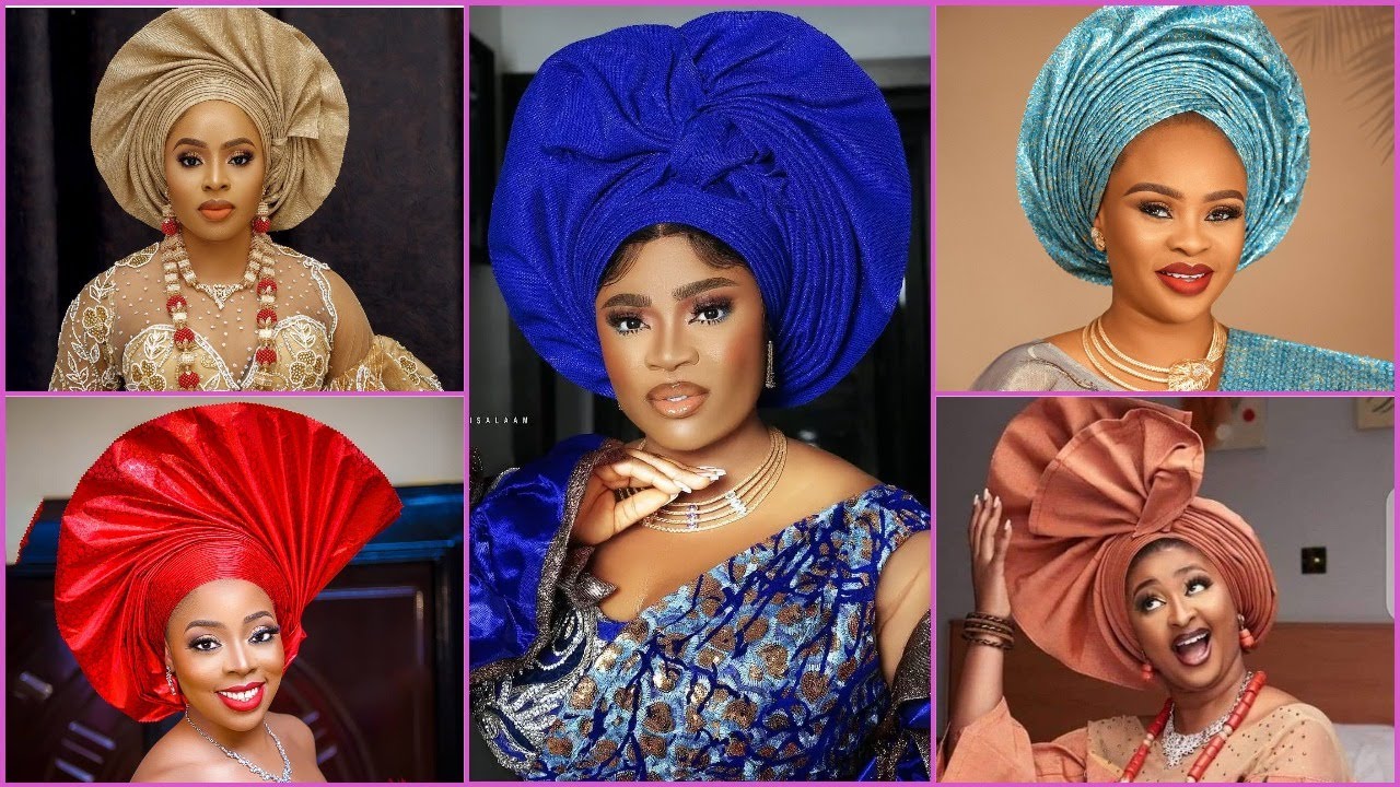 Download 2022 Latest Gele Styles For Ladies || How To Tie Gele Styles || Easy African Gele Headtie Styles