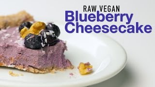 Vegan No-Bake Blueberry Cheesecake