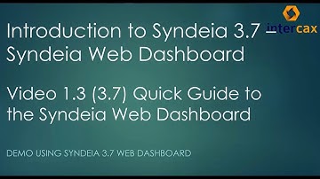 Quick Guide to the Syndeia Web Dashboard | Video 1.3 | Syndeia Web Dashboard | Syndeia 3.7