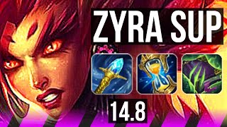 ZYRA & Jhin vs PYKE & Twitch (SUP) | 39k DMG, Legendary, 500+ games | BR Master | 14.8