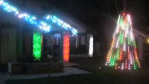 Christmas 2016 Display (partial) RPi 2 GPU + WS281X + Node.js