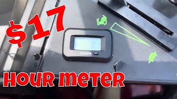 How To Install An Hour Meter On A 2023 42" Toro Timecutter Zero Turn Lawn Mower / For $17