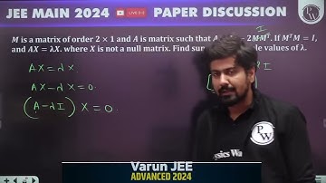 \( M \) is a matrix of order \( 2 \times 1 \) and \( A \) is matrix such that \( A=I_{2}-2 M M^{....
