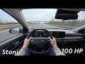 KIA Stonic 2026 POV Test Drive (100 HP, 7-speed DCT)