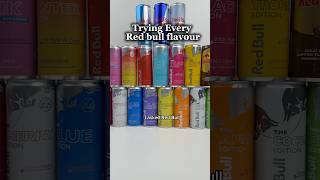 Trying every Red Bull flavour - UK edition #redbull #tastetest #food  #foodreview