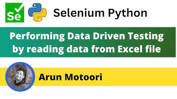 Performing Data Driven Testing by reading data from Excel file (Selenium Python)