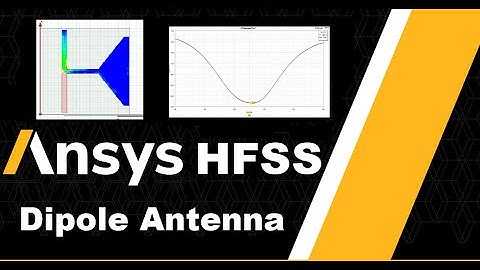 【HFSS】Dipole Antenna (Bottom View)