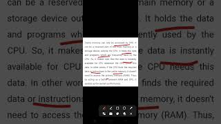 What is Cache memory कैच मेमोरी क्या है। shorts computer viral cache shortvideo