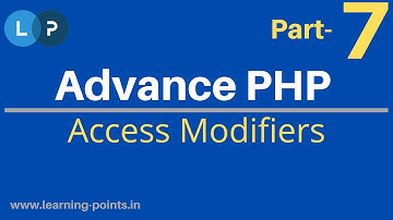 Access specifiers | Private Property | Private Methods | Object Oriented Concept | Learning Points