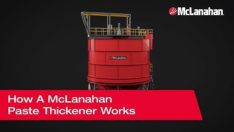 How A McLanahan Paste Thickener Works