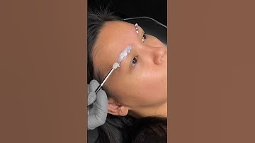 Brow lamination, wax & hybrid stain ✨ #browlamination #browgoals #browtinting