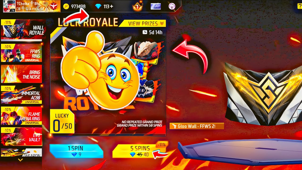 Gloo Wall Royale FFWS New EVENT FF 