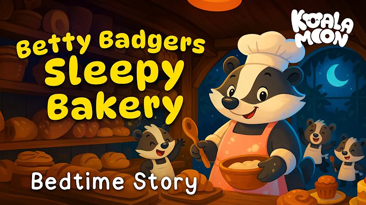The CUTEST Bedtime Story 🧁 Betty Badger's Cozy Bakery 💤 NON-STIMULATING Content for Kids
