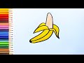 How to Draw a Banana Step by Step?🍌🍌 Banana Drawing for Kids | Banana Art 🍌🍌