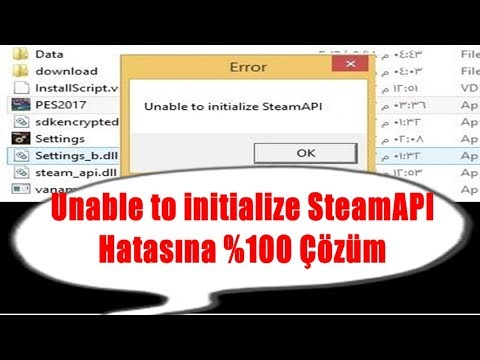 PES 2017 Unable to İnitialize Steam.api Hatası İşte %100 Çözümü