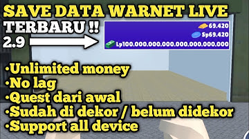 UPDATE!! SAVE DATA WARNET LIVE TERBARU!! VERSI 2.9