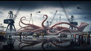 Monster Giant Squid Swarm Attacks the Boat – Extreme Night Fishing