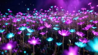 Cosmic Flower Meadow Glow – 2 Hours of Ethereal Ambient Music &amp; Calm