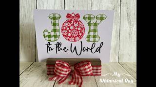 Information Double-Sided Christmas Sign using Silk Screen Stencils! Guide
